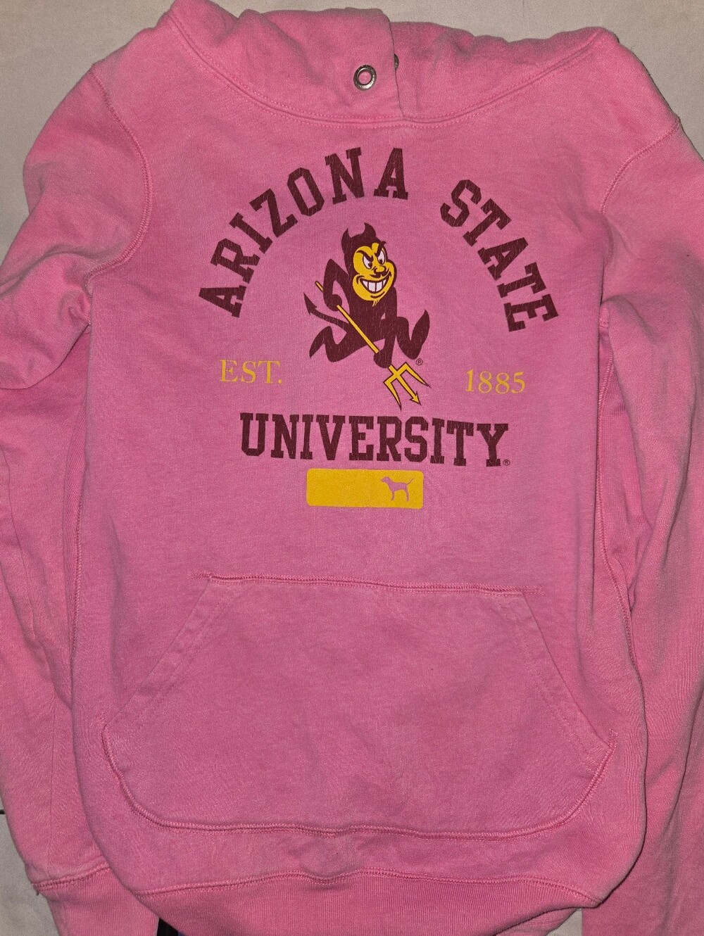 Victoria's Secret PINK Arizona State University Pink Hoodie VINTAGE - Picture 7 of 8
